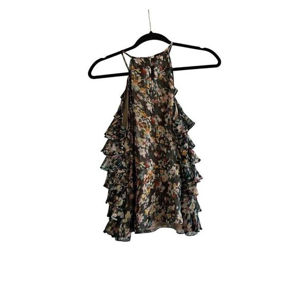 NWT RANNA GiLL by Anthropologie Larina Ruffle Tank Size S - Picture 4 of 9